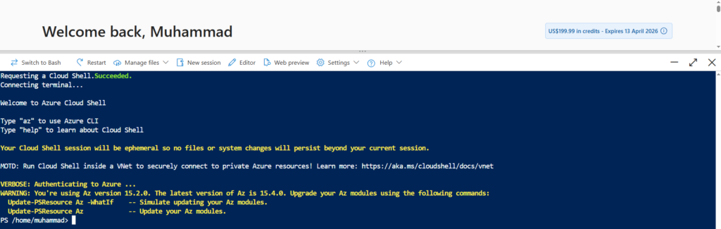 microsoft azure CLI az 900